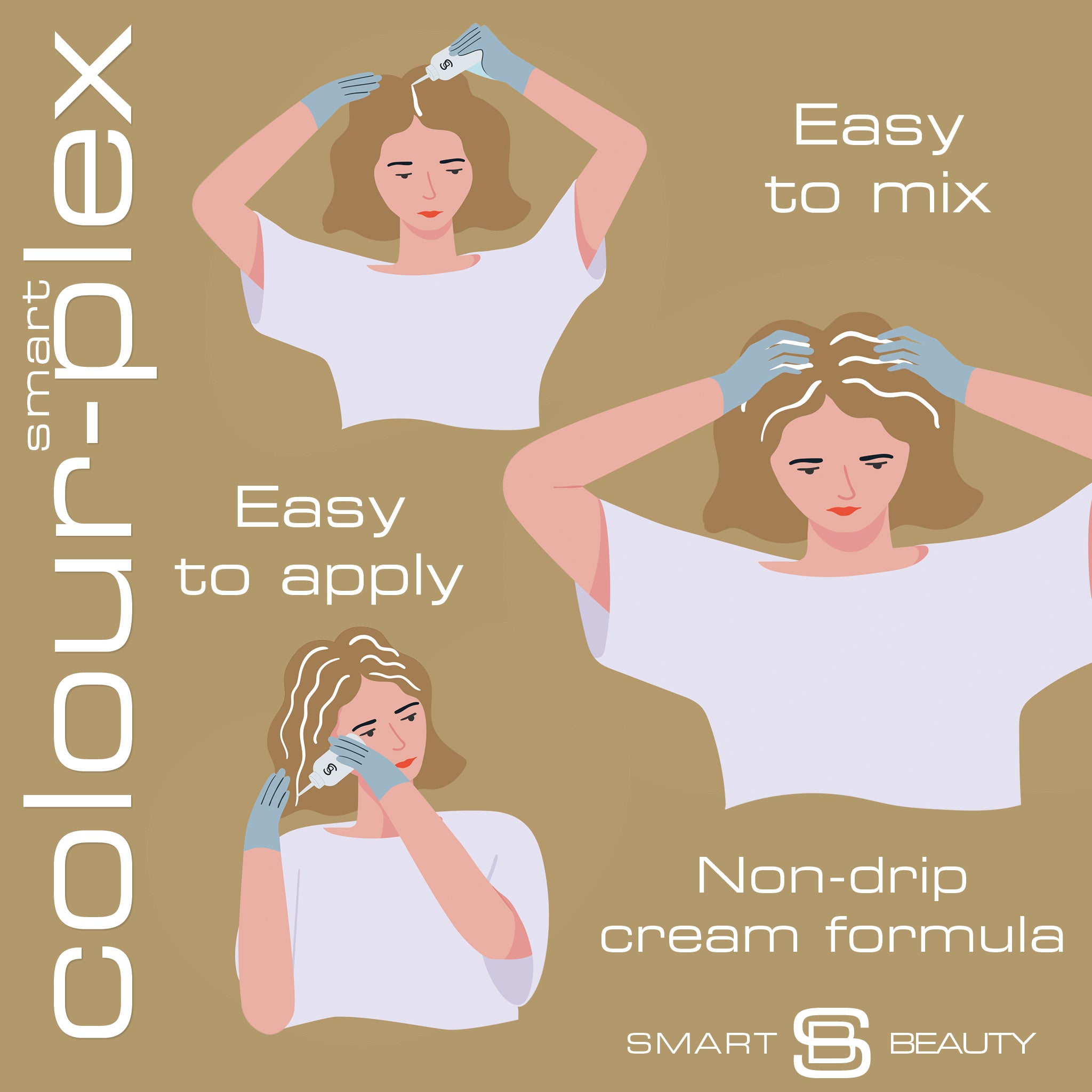 Aschblond Haarfarbe mit Plex Haarpflege-Spülung, Permanente Haarfarbe