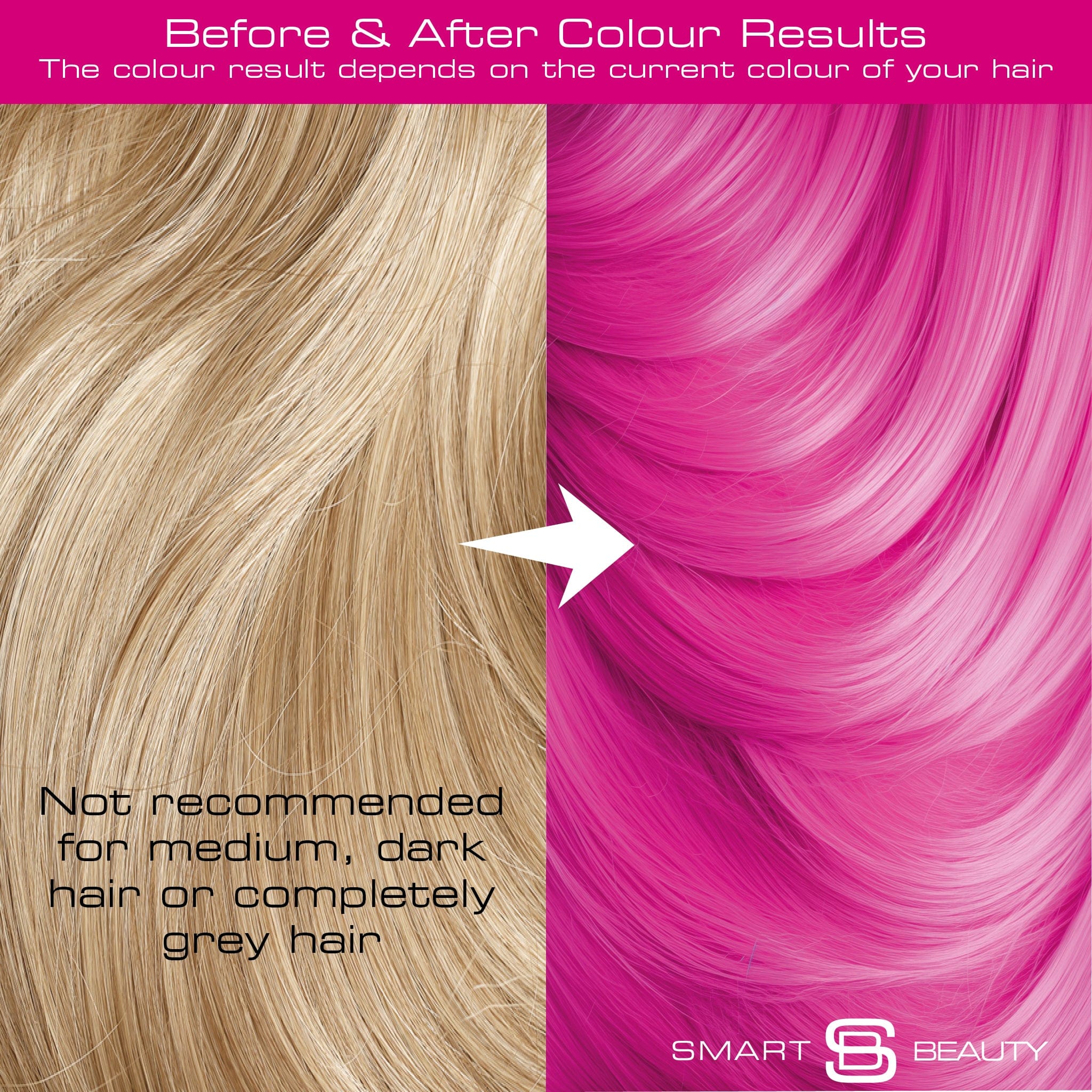 Coloration semi-permanente vibrante rose carmin