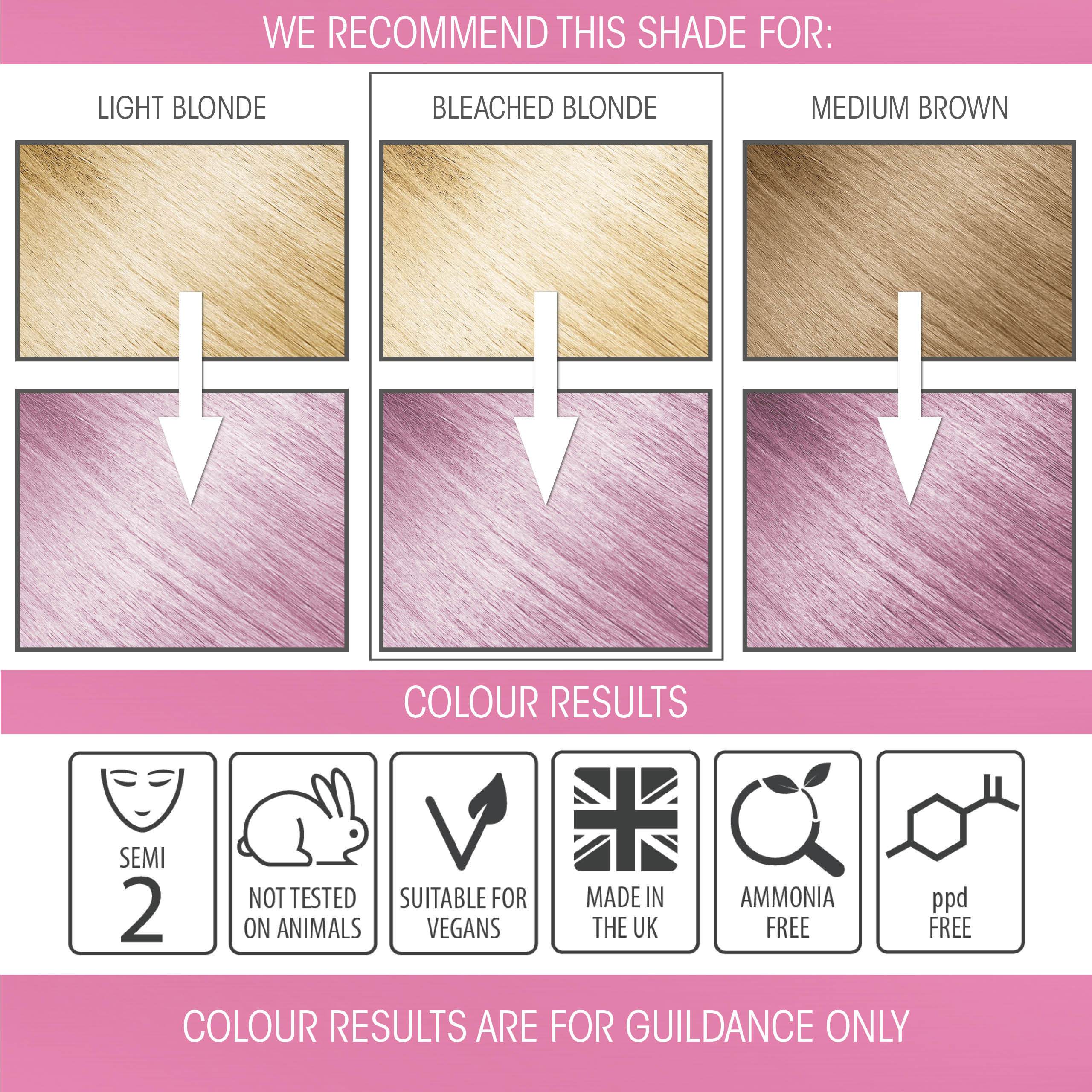 Coloration Cheveux Rose Bonbon Pastel | Semi-permanente