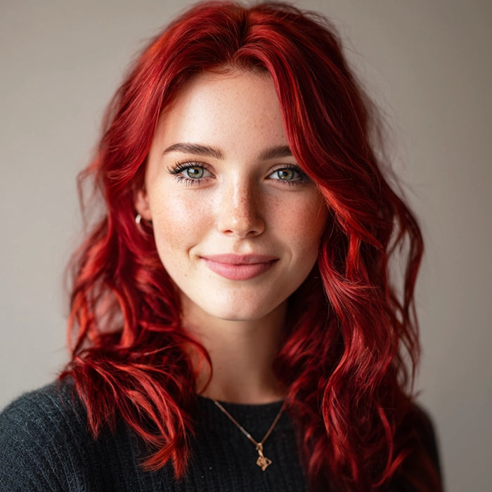 Coloration Cheveux Permanente Hollywood Red Hair Dye avec Soin Revitalisant Capillaire Plex Intégré